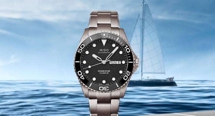 美度的钛海洋之星是低调而奢华的瑞士潜水手表（图1）